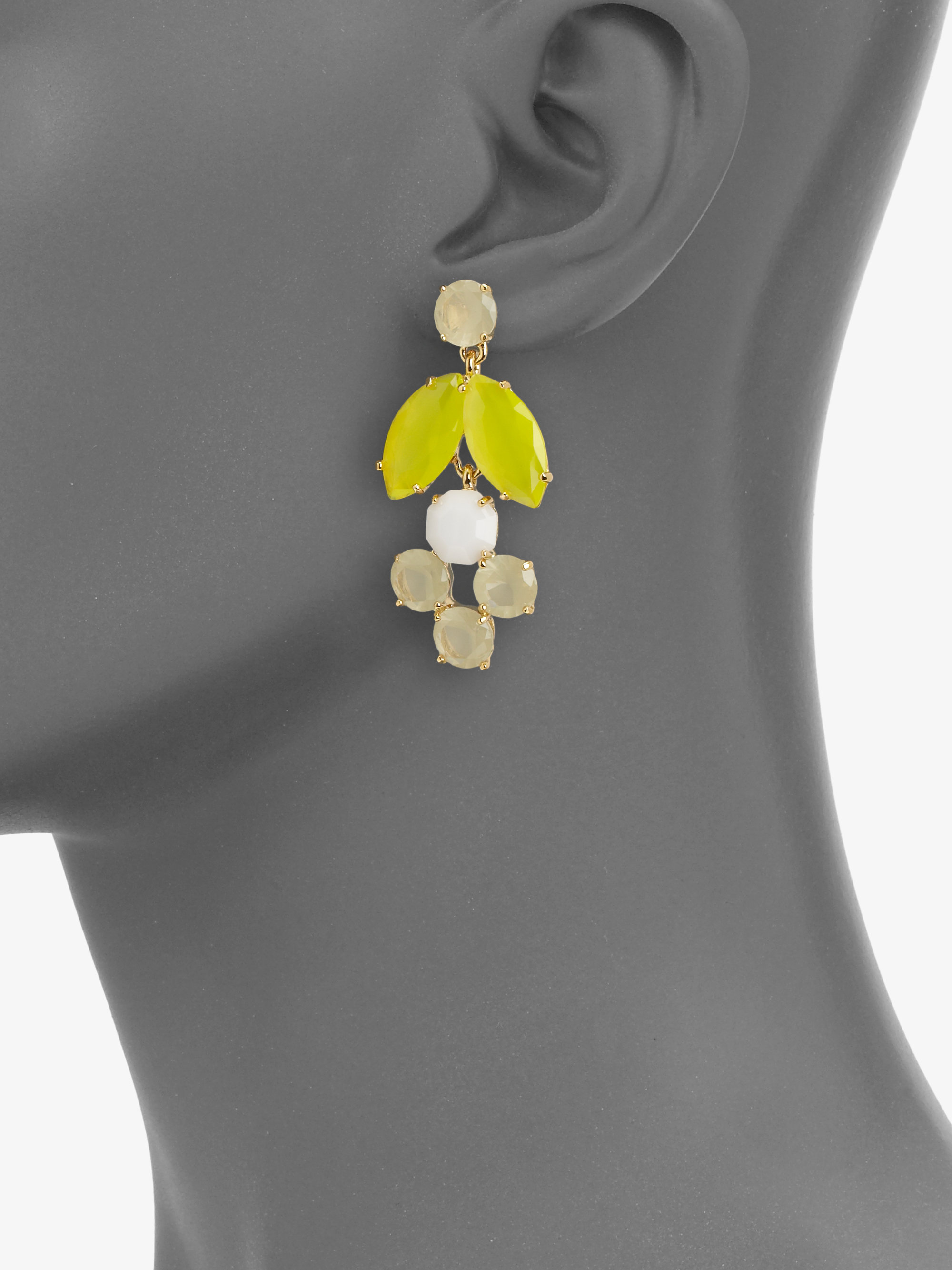 Lyst Kate Spade New York Chandelier Earrings In White Gallery