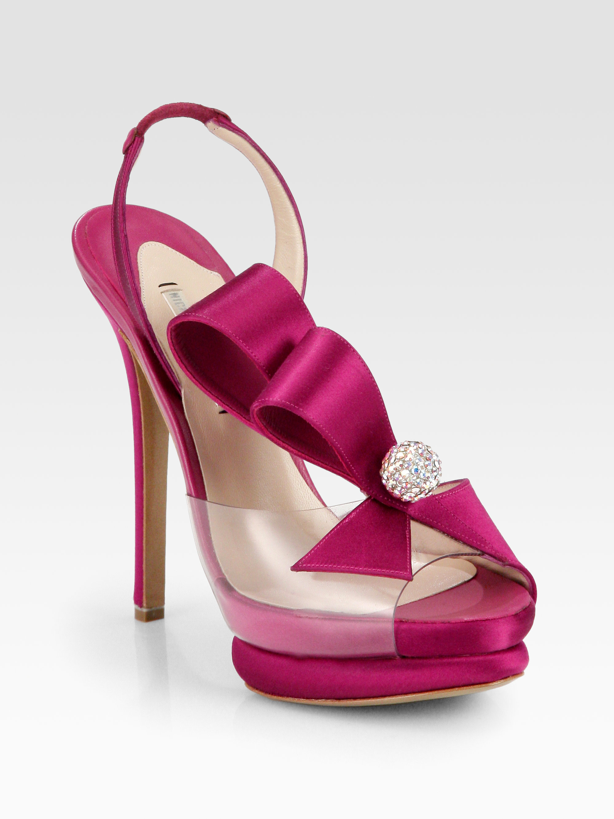 fuschia slingbacks