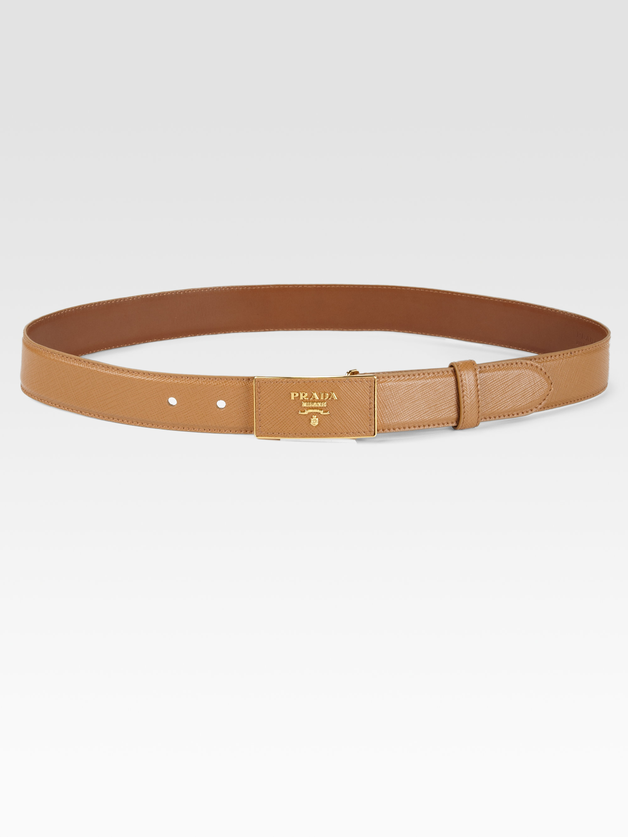prada ostrich leather belt 85 cm  