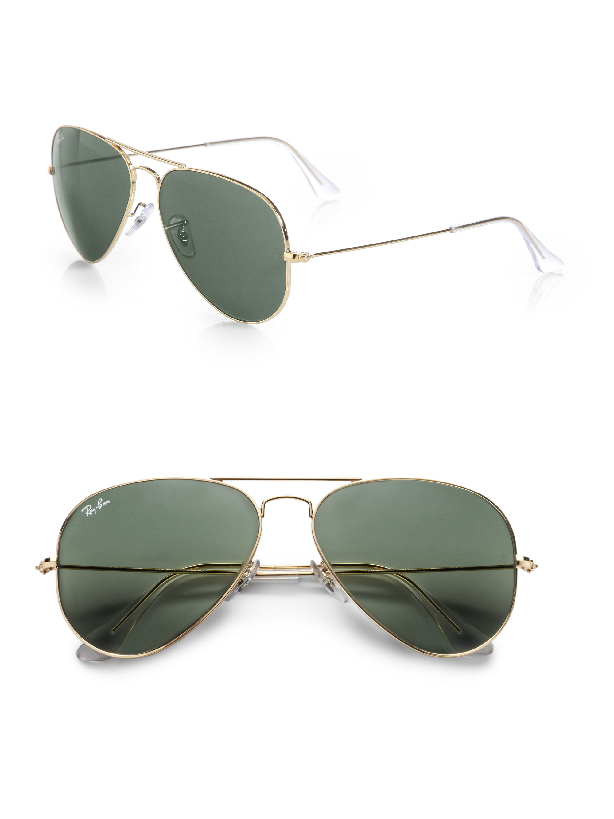 Ray-ban Original Aviator Sunglasses in Gold for Men | Lyst