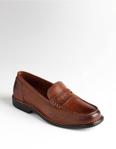 Rockport Washington Square Leather Penny Loafers in Brown for Men | Lyst