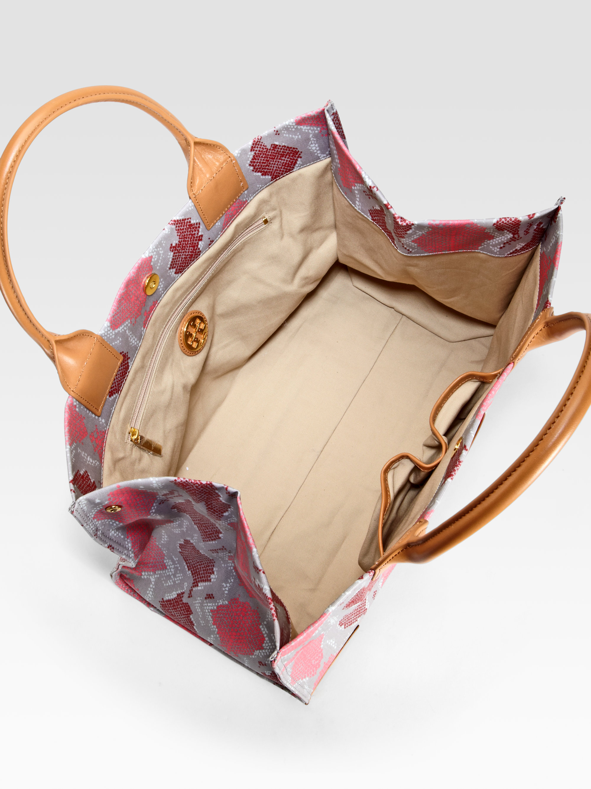 ella printed canvas tote