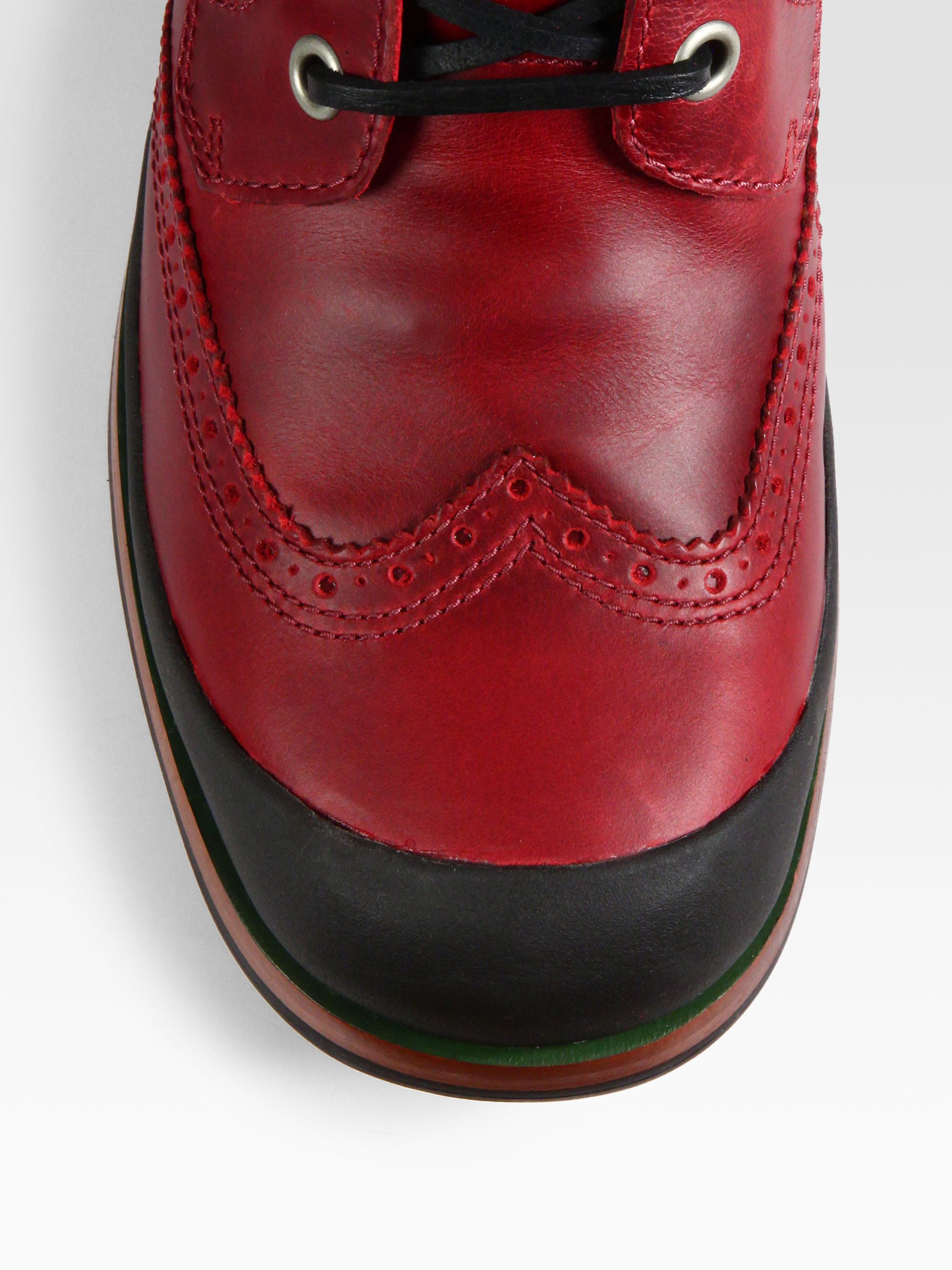 UGG Branton Lugsole Brogue Boots in Red for Men Lyst