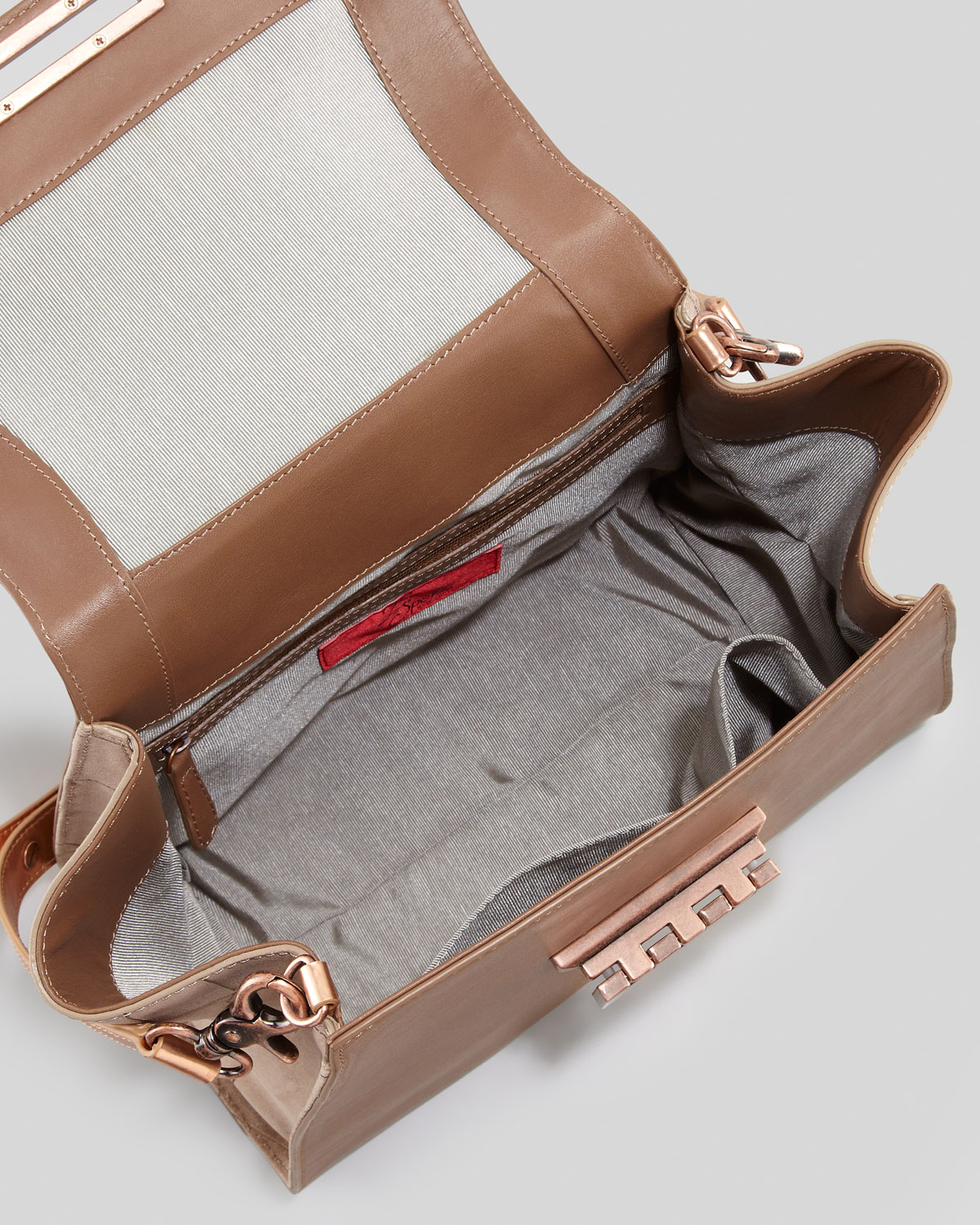 Lyst Z Spoke By Zac Posen Eartha Mixedleather Satchel Bag in Brown