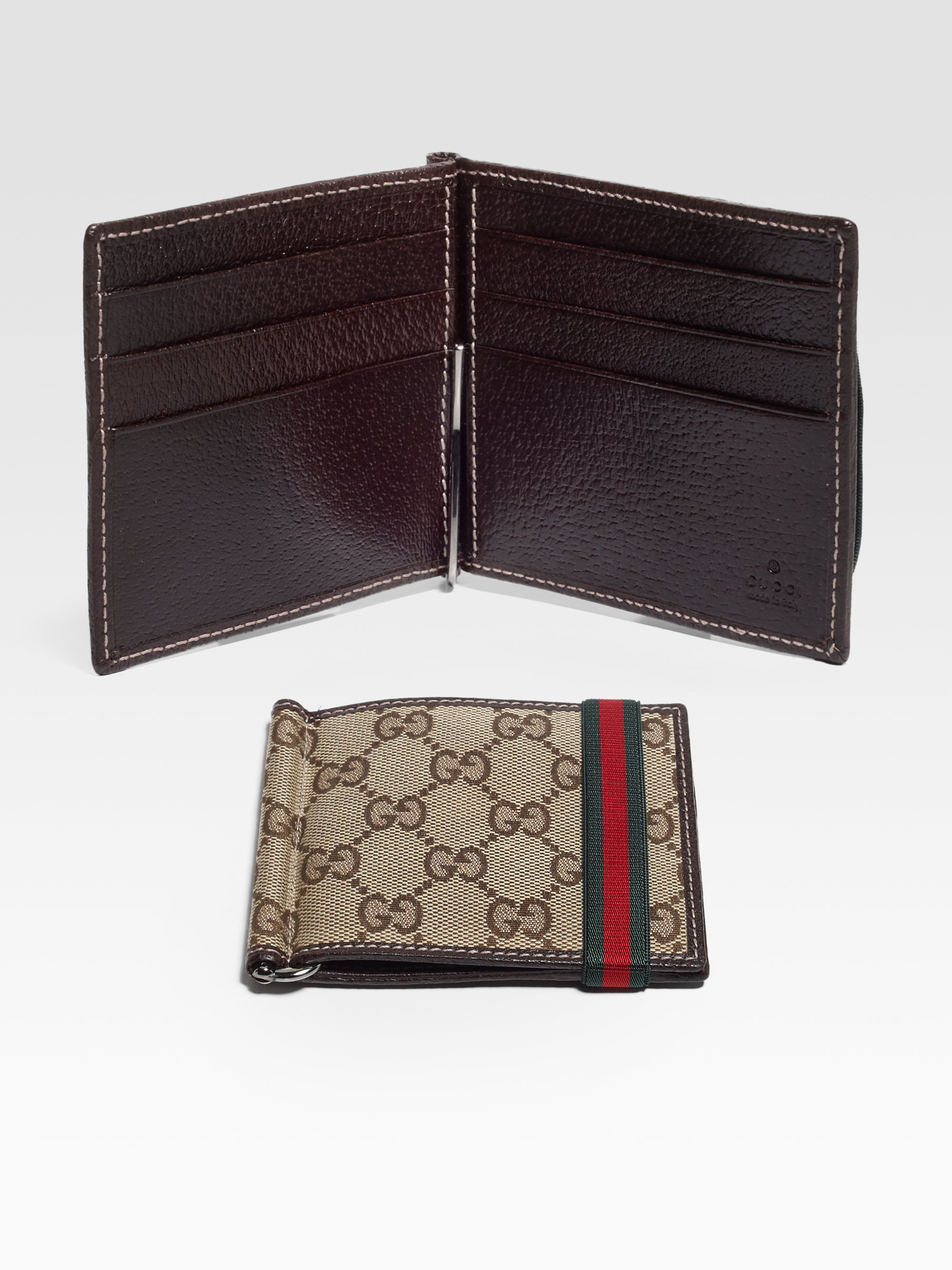  Gucci  Money Clip Wallet  in Natural for Men  Lyst