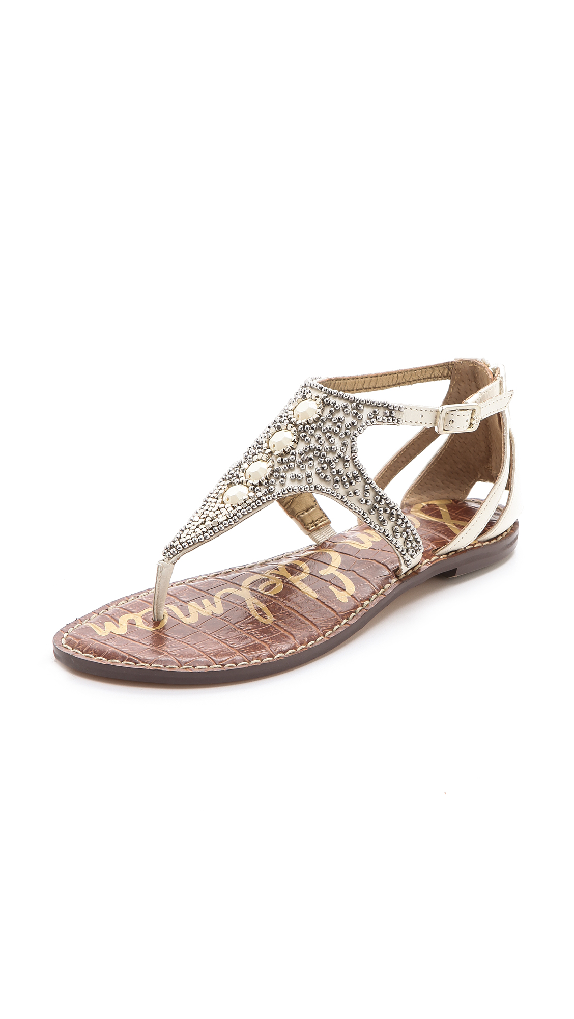 sam edelman studded flat sandals