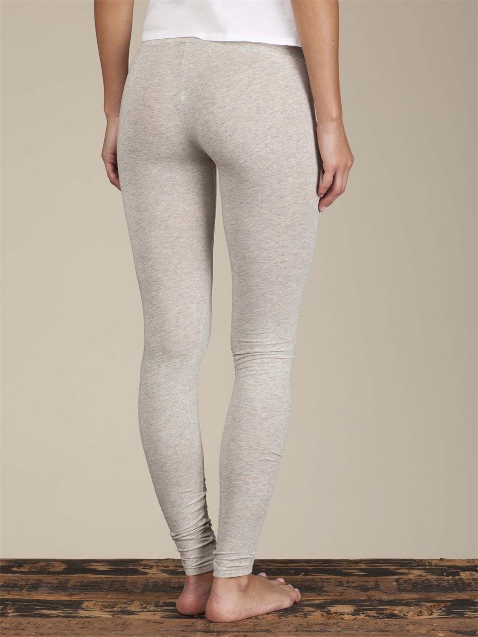 Alternative Apparel Heather Skinny Leggings in Oatmeal Heather (Gray