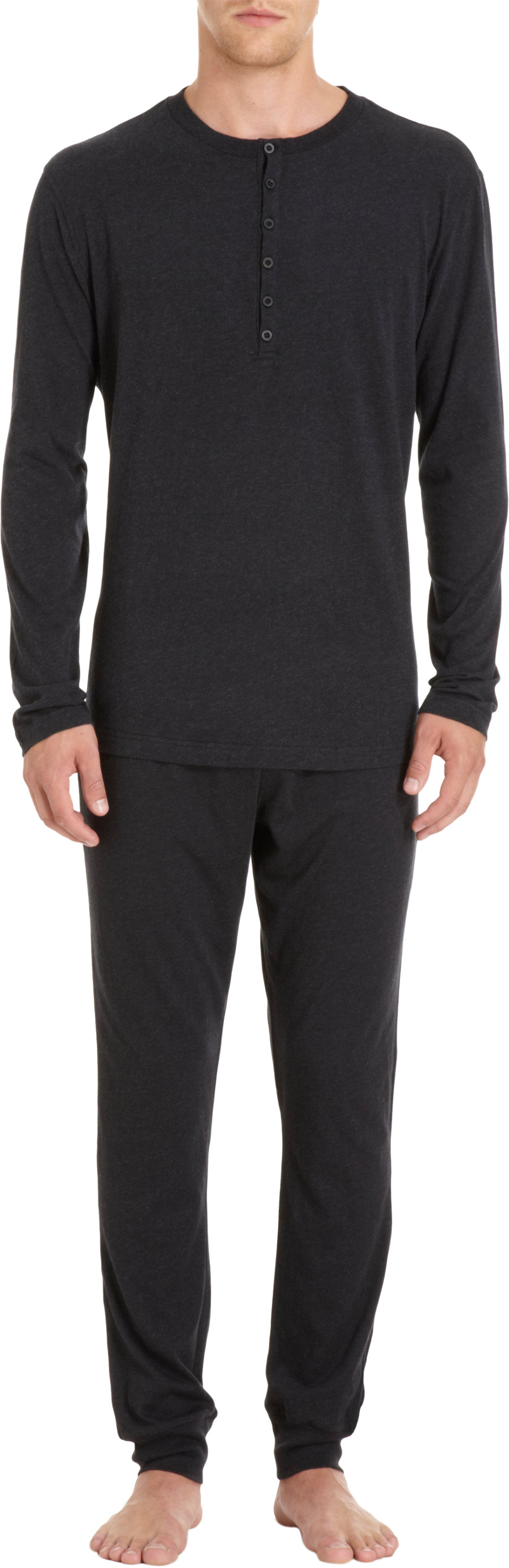 American essentials Lightweight Long Johns in Black for Men Lyst