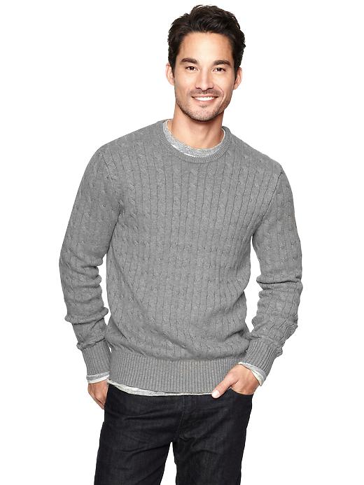 gap mens cable knit sweater