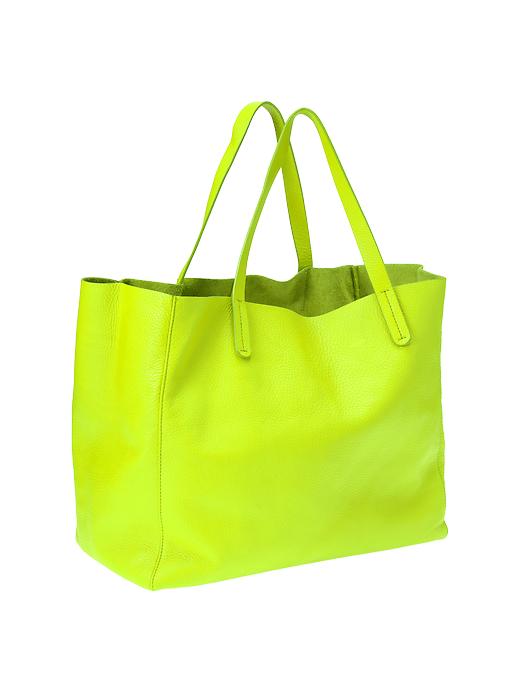 gap leather tote