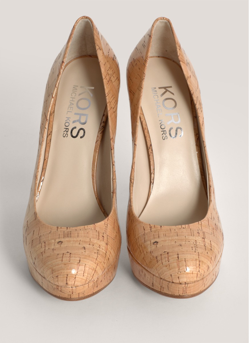 Michael kors Cyprien Platform Cork Pumps in Brown Lyst