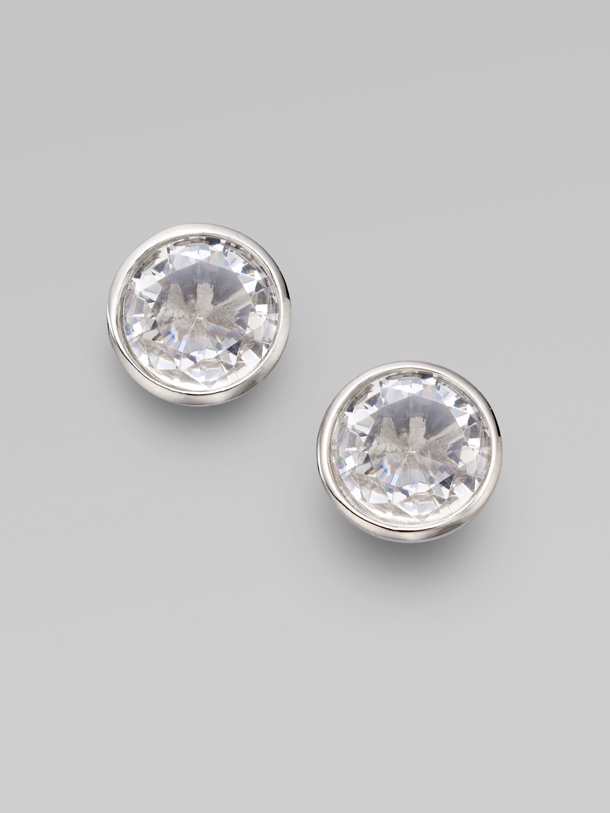 michael kors silver stud earrings