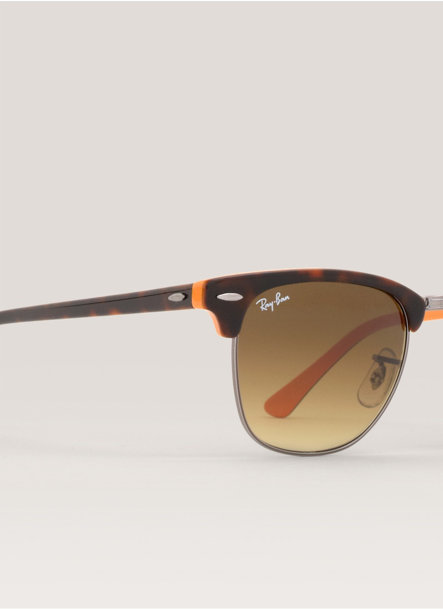 ray ban brown clubmaster tortoiseshell sunglasses product 4 8591041 050223413