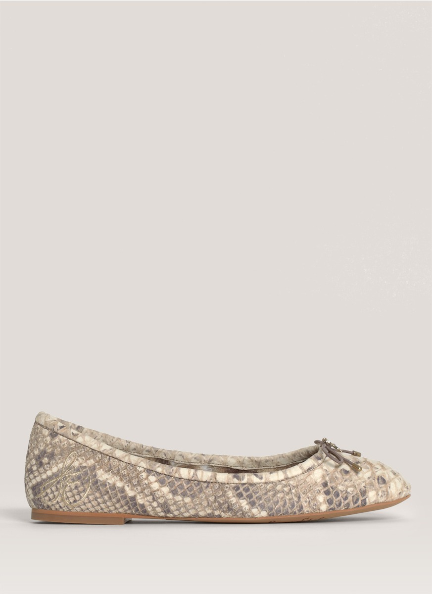 Sam Edelman Felicia Snake-print Ballerina Flats in Animal Print ...