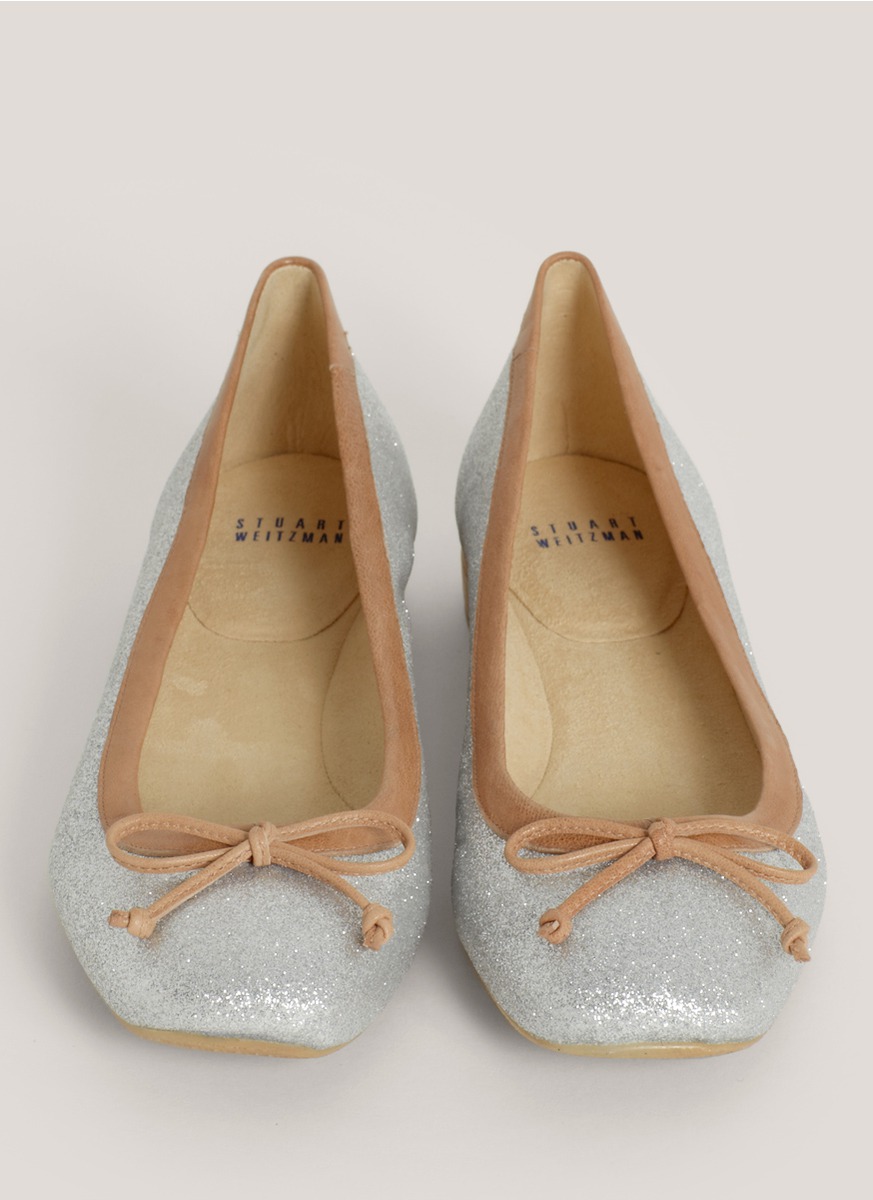 stuart weitzman sparkly flats