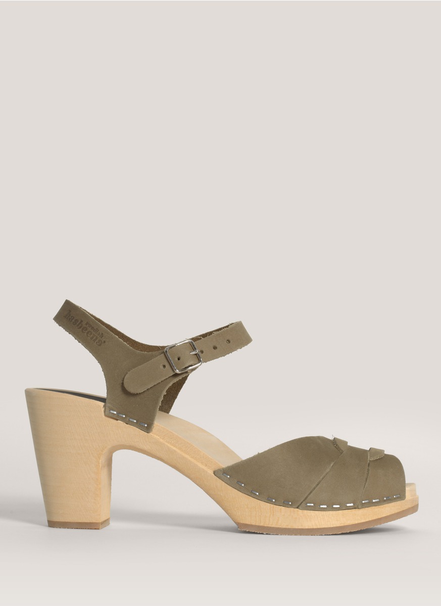 suede clog sandals