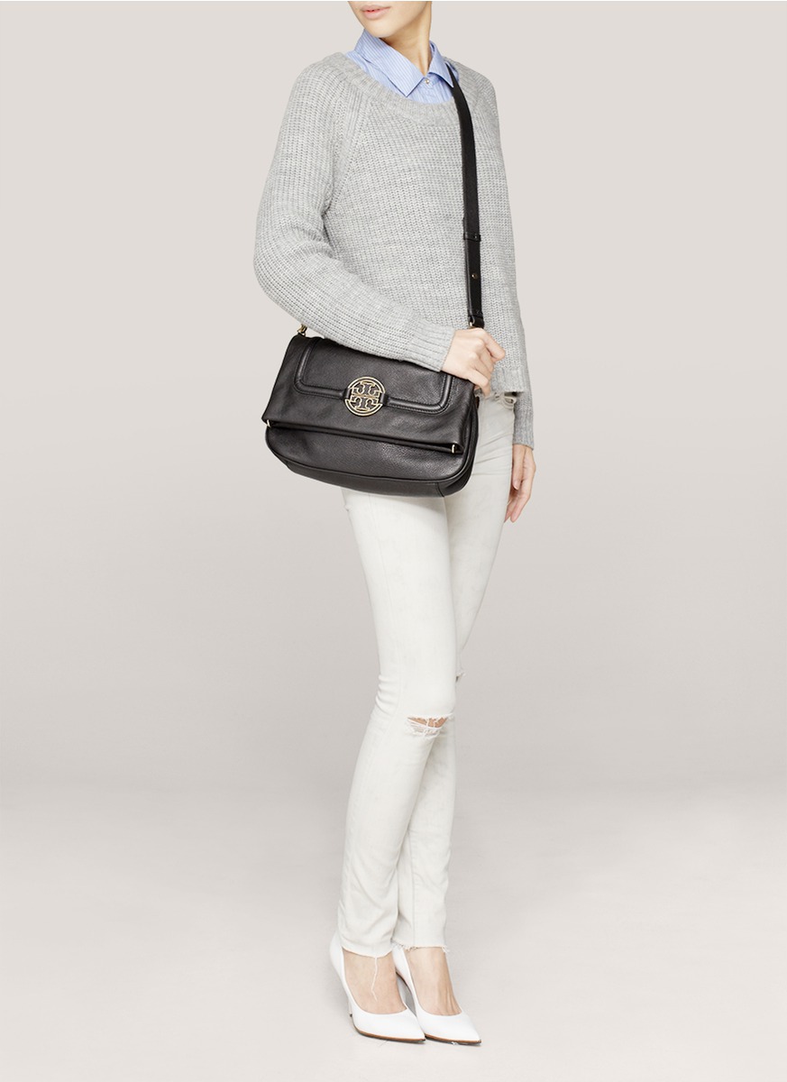 tory burch foldover messenger bag