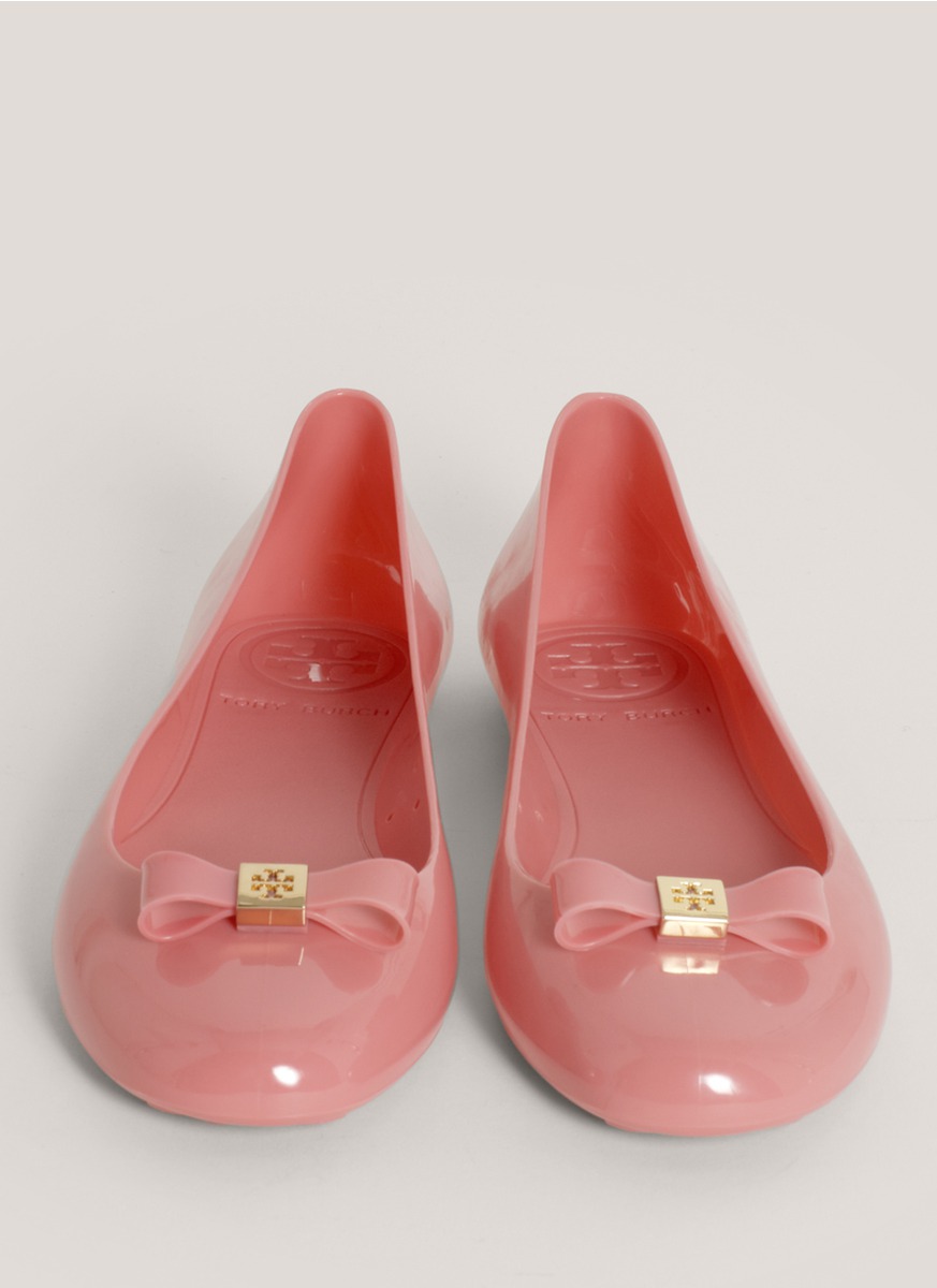 tory burch ballet flats with bow