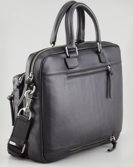 Dolce & Gabbana Hank Leather Laptop Briefcase in Black for Men | Lyst