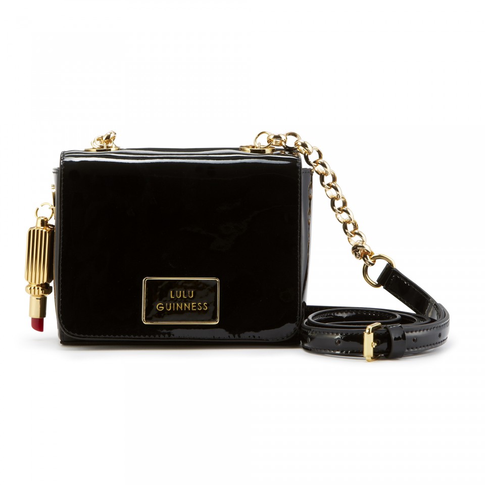 Lyst Lulu Guinness Black Patent Leather Small Verity Old Style Gallery