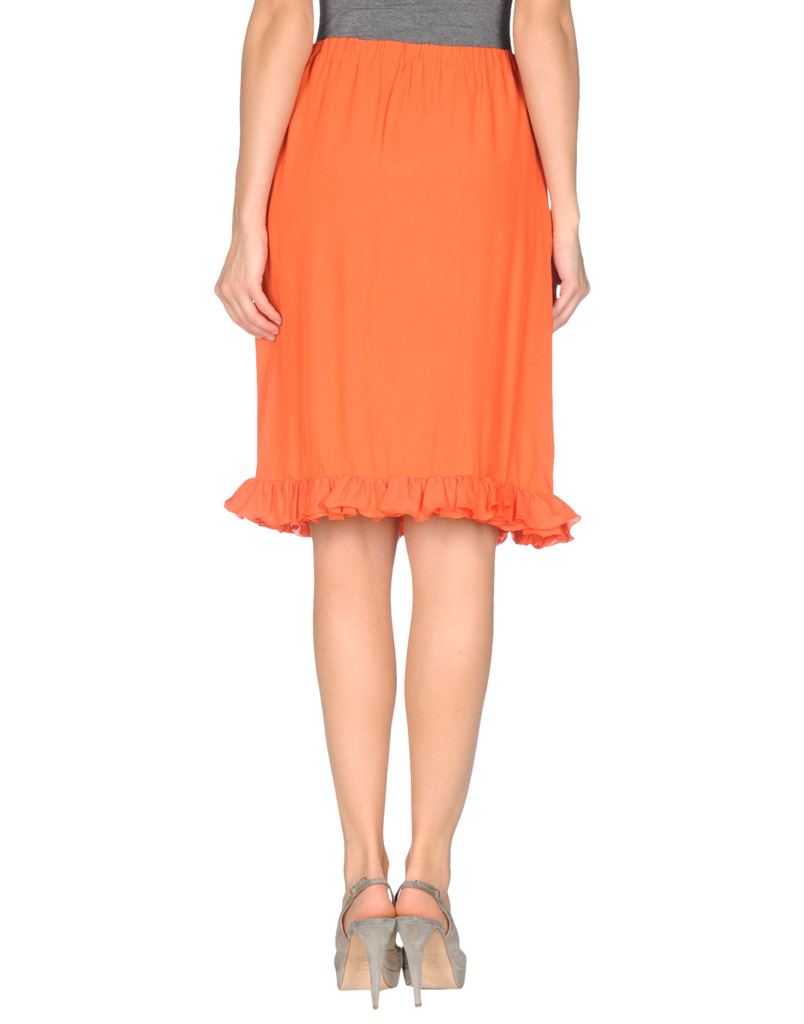 Marni Knee Length Skirt in Orange - Lyst
