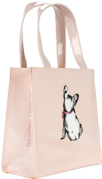 Ted Baker Dogcon Ikon Dog Print Small Shopper Handbag in Pink (Baby) | Lyst