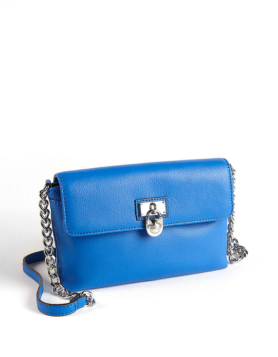 Calvin Klein Leather Crossbody Bag in Blue (cornflower) | Lyst