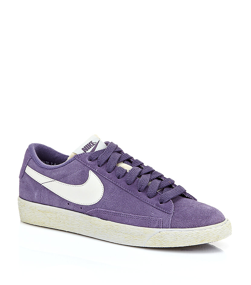 Nike Blazer Low Suede Vintage Shoe in Purple | Lyst