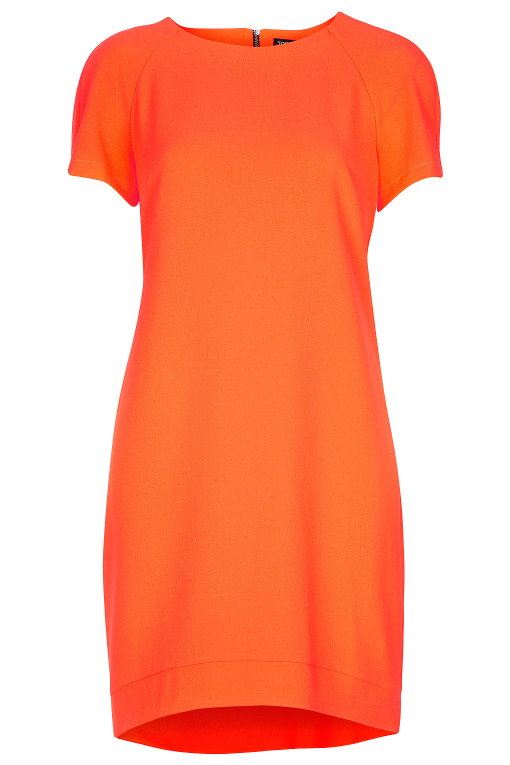 orange crepe dress