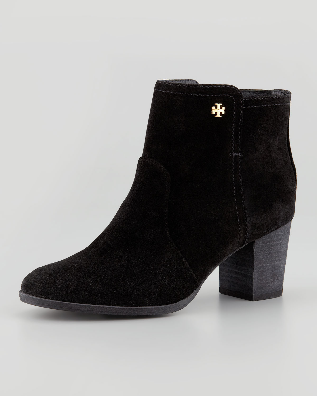 Tory Burch Sabe Suede Bootie in Black 