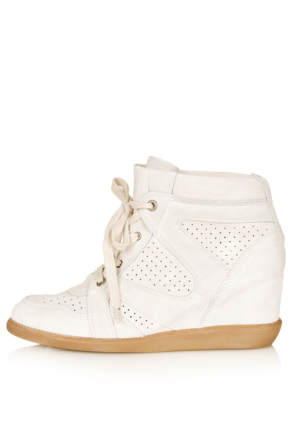 white trainers with wedge