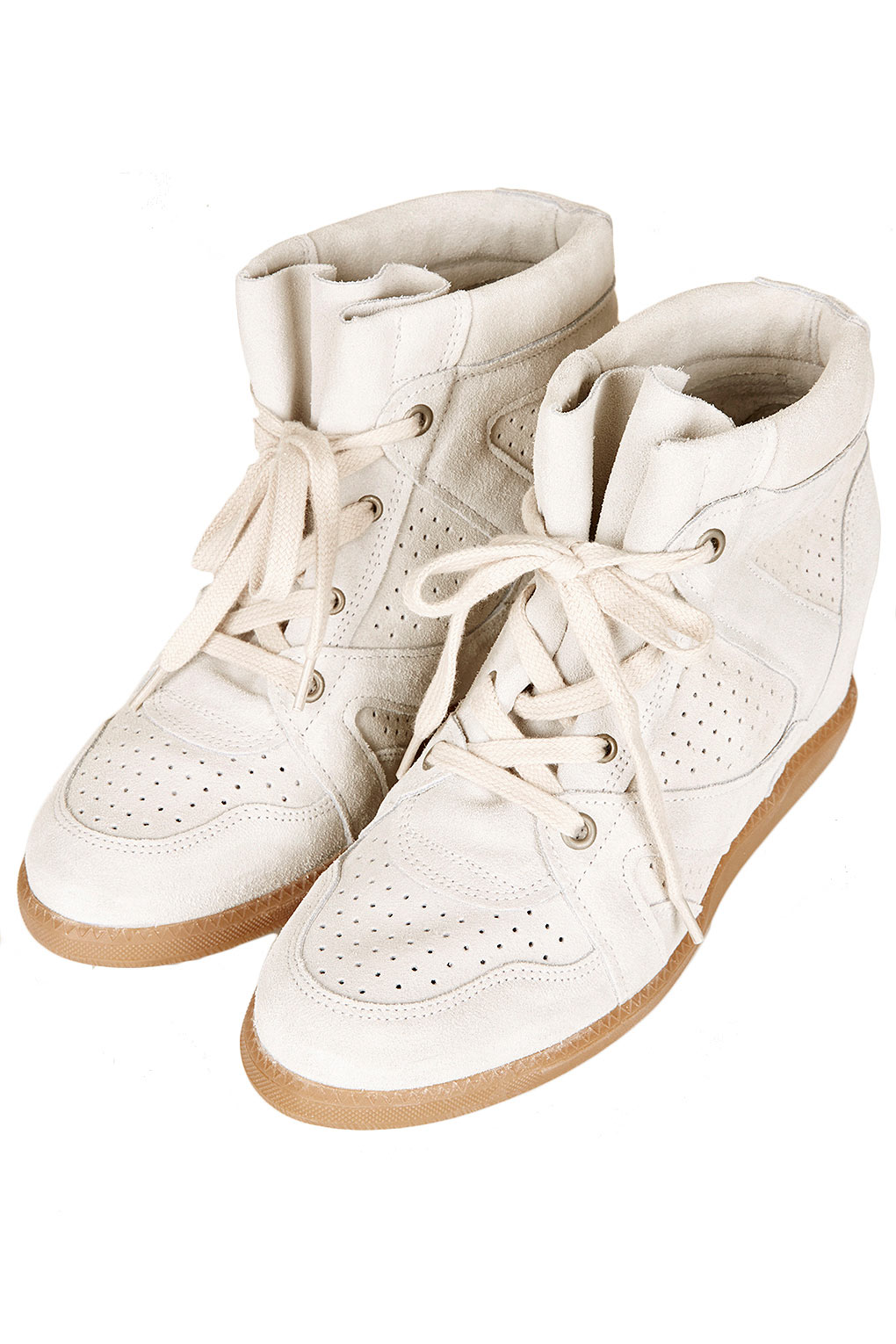 white trainers with wedge