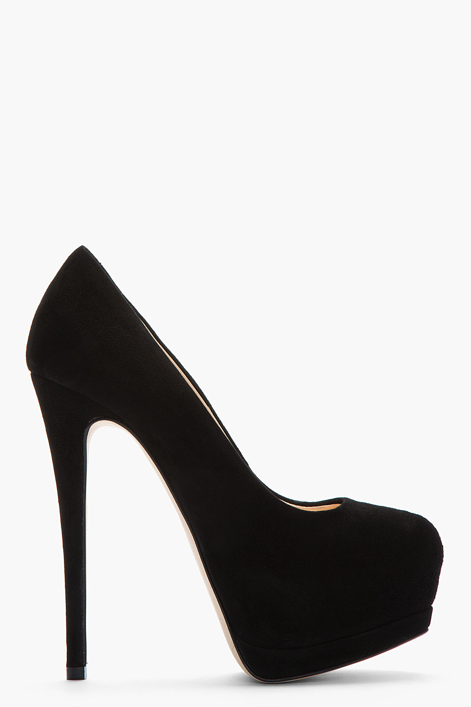 Giuseppe Zanotti Black Suede Eva Pumps 