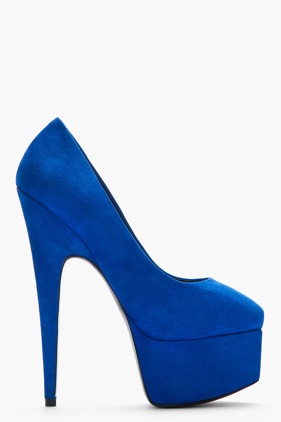 Royal Blue Suede Debra Pumps Bright Blue High Heels