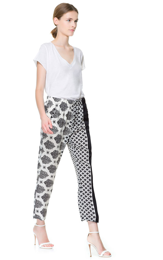 printed palazzo pants with kurti