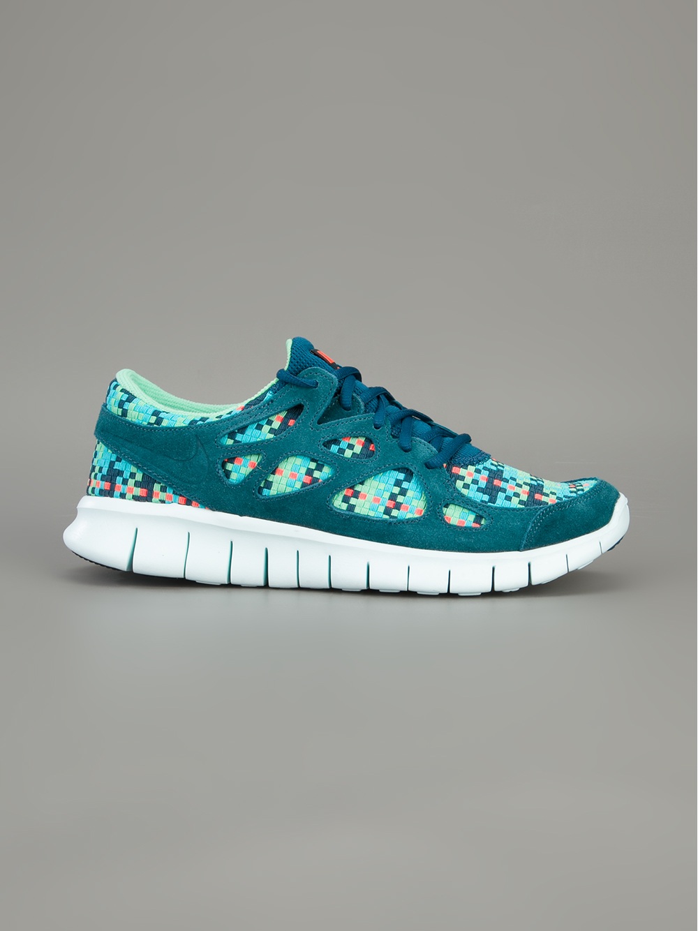 Nike Free Run 2 Woven Trainer in Green for Men | Lyst