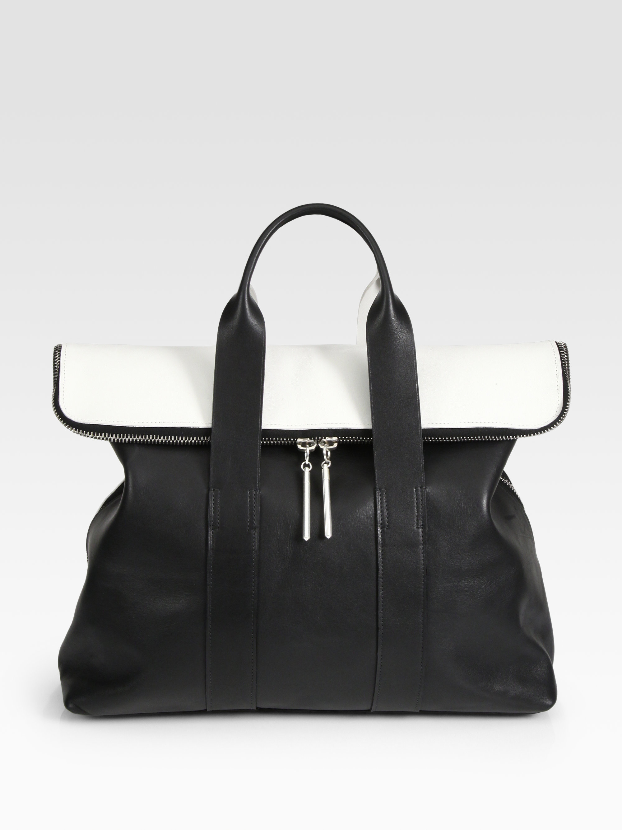 3.1 phillip lim 31 Hour Colorblock Bag in Black | Lyst