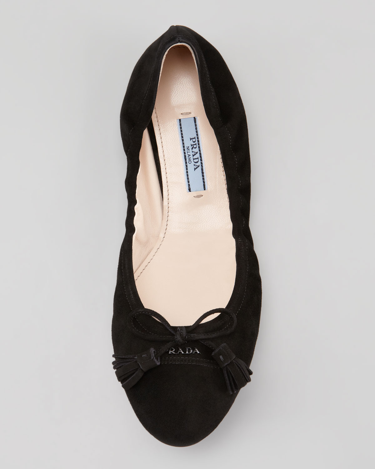 prada suede flats