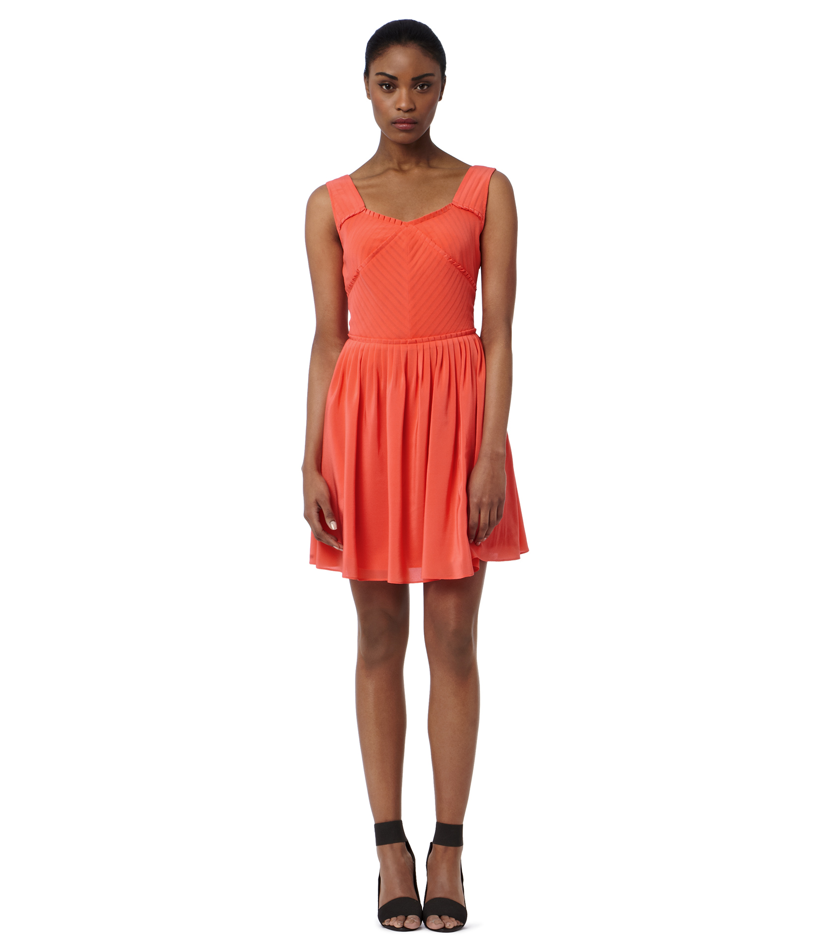 reiss burnt orange dress