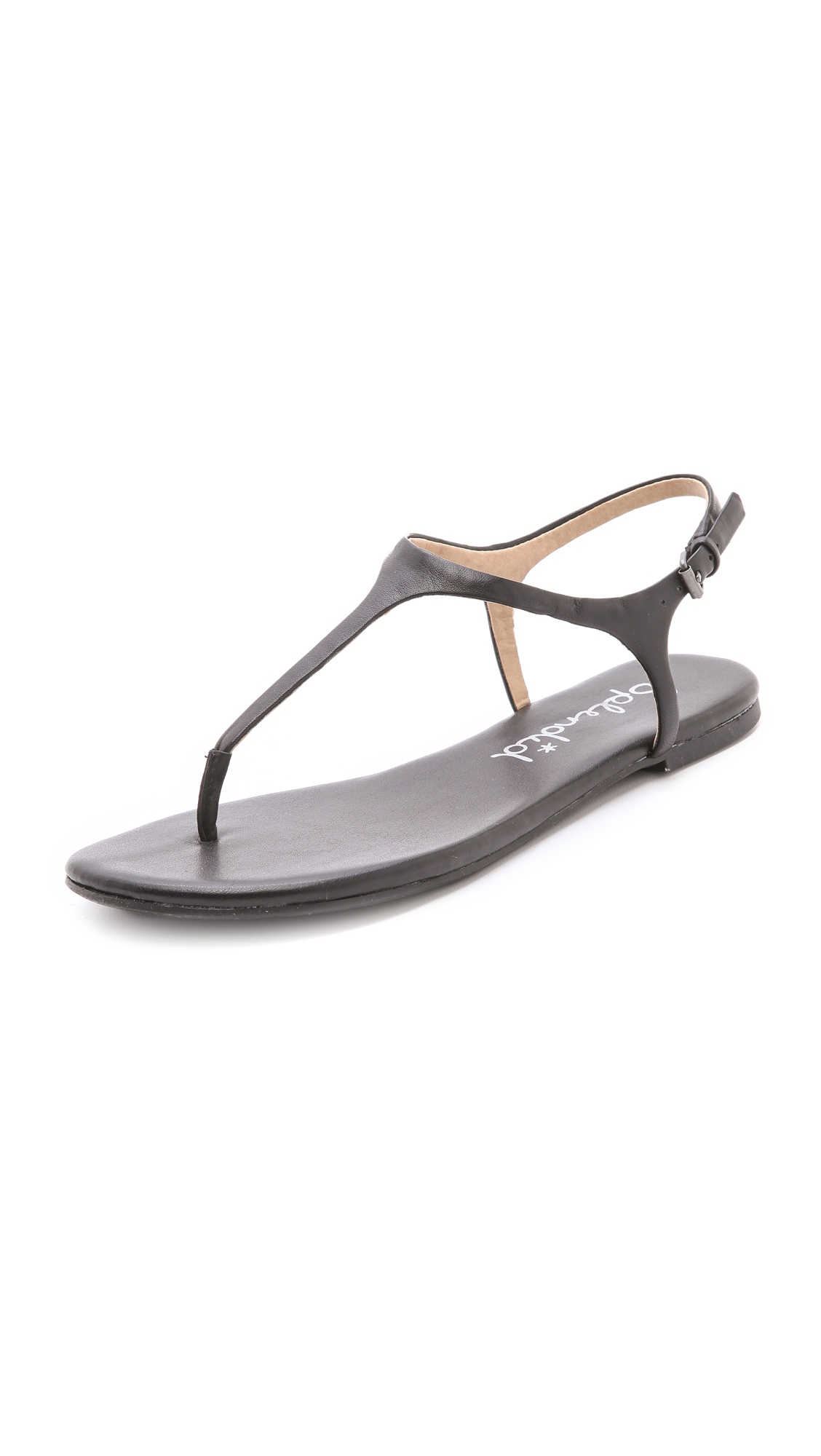 brown t strap sandals