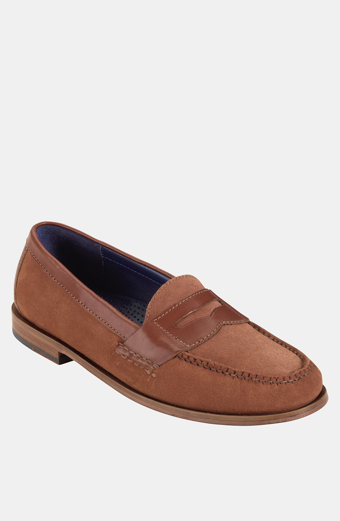 Cole Haan Pinch Penny Loafer in Brown for Men (rust suede/ rust) | Lyst