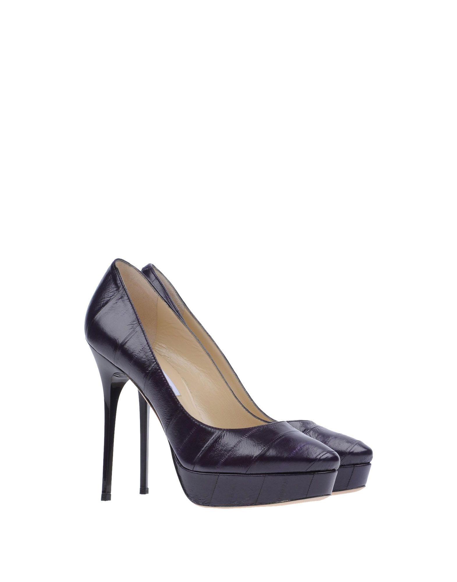 Jimmy Choo Platform Pumps in Dark Purple (Purple) Lyst