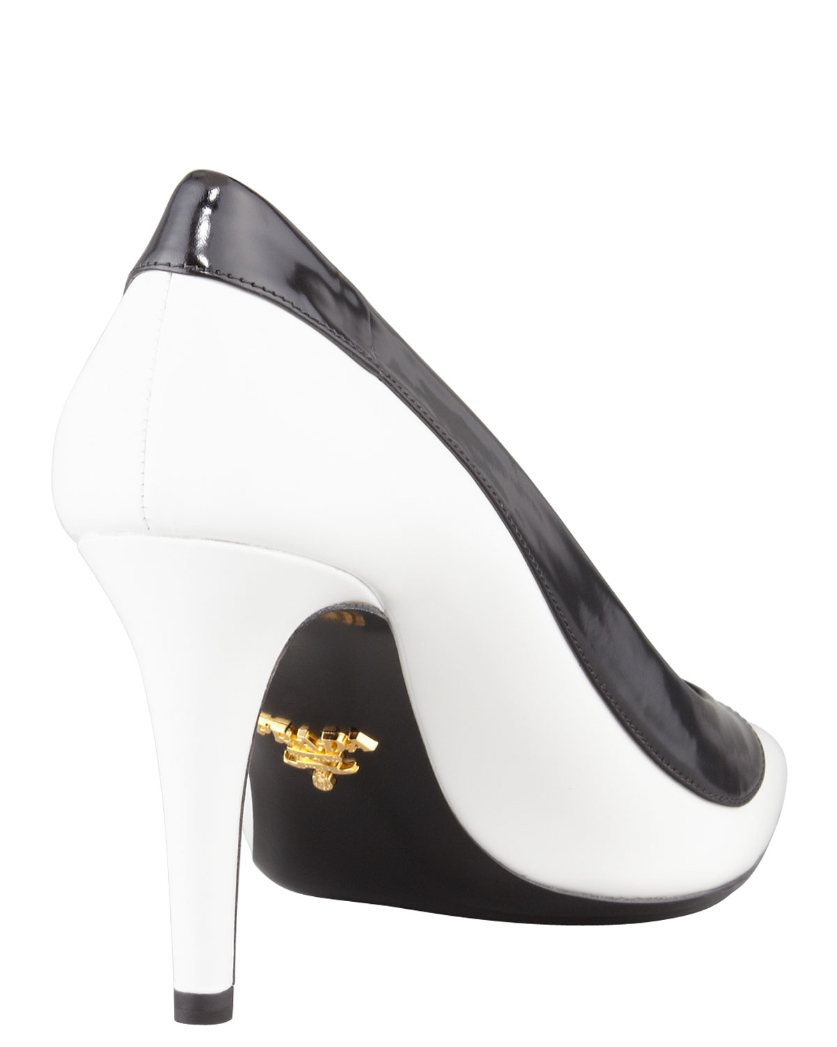 two tone pointed heels