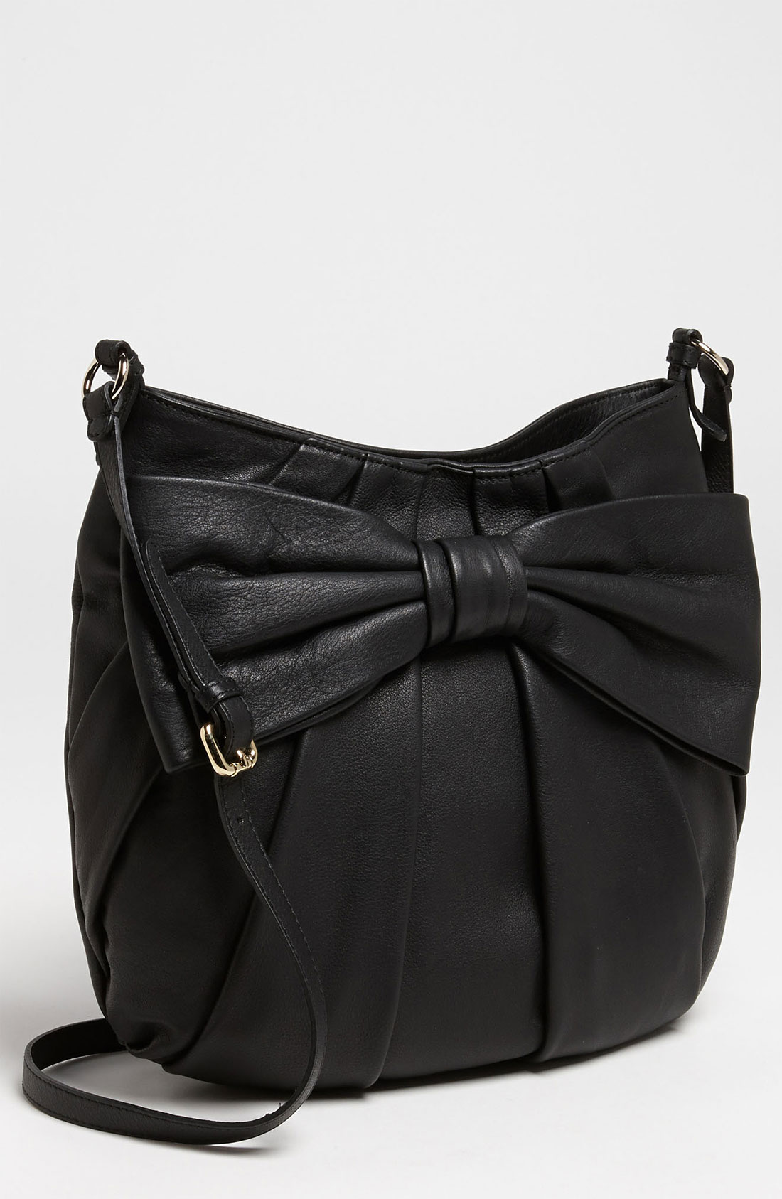 Large Black Leather Crossbody Bag