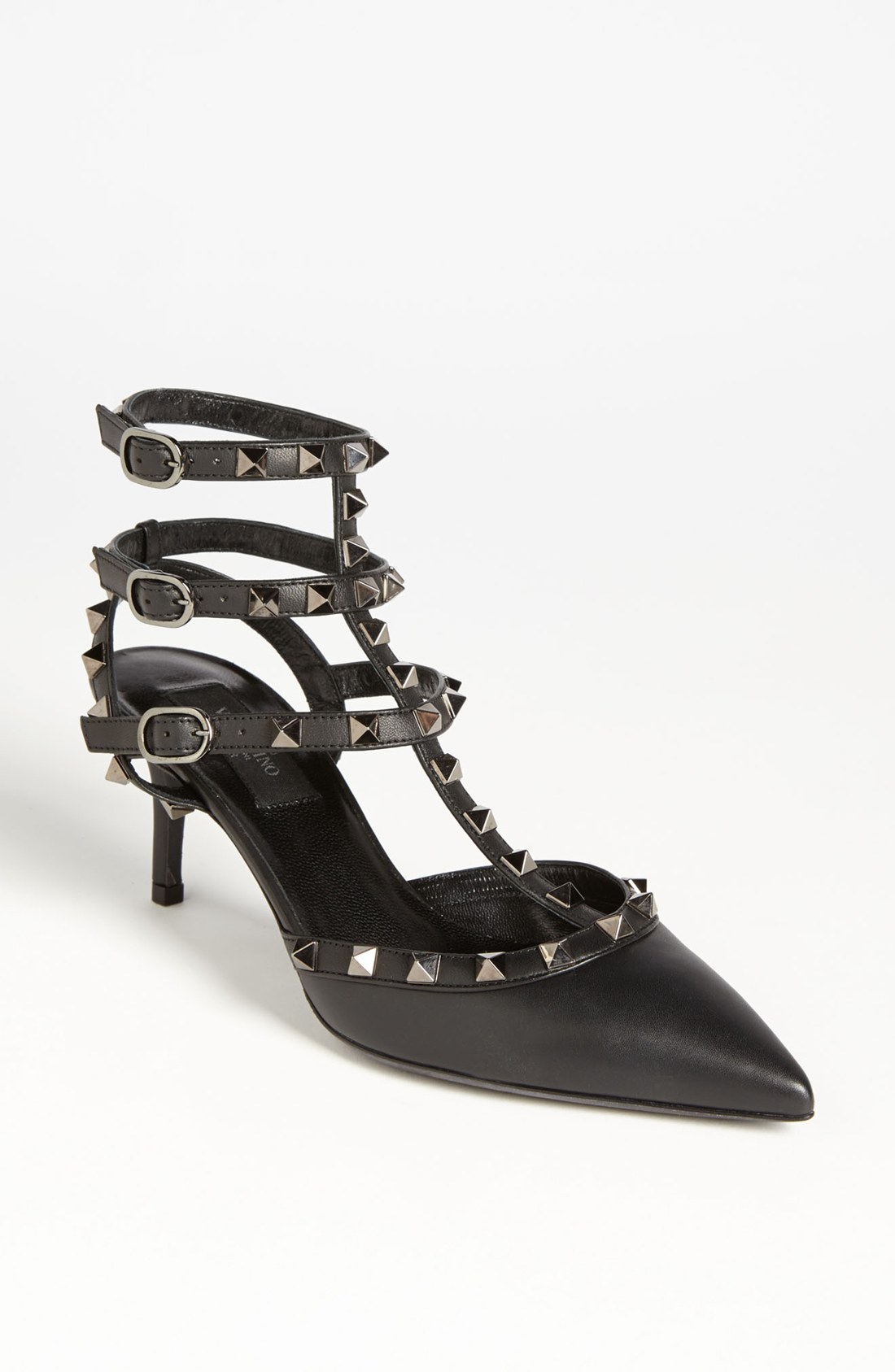 Valentino So Noir Patent-leather Heeled Sandals in Black | Lyst