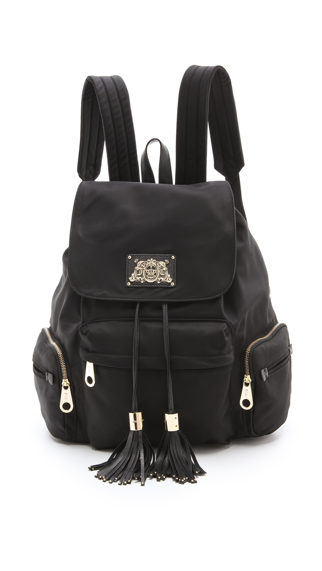 Juicy Couture Nylon Backpack in Black | Lyst