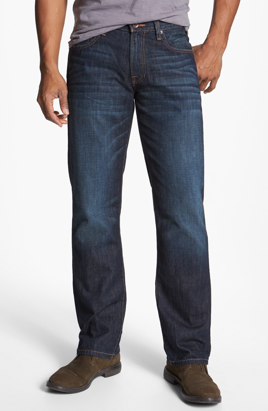Lucky Brand 221 Original Slim Straight Leg Jeans Dark Olin in Blue for ...