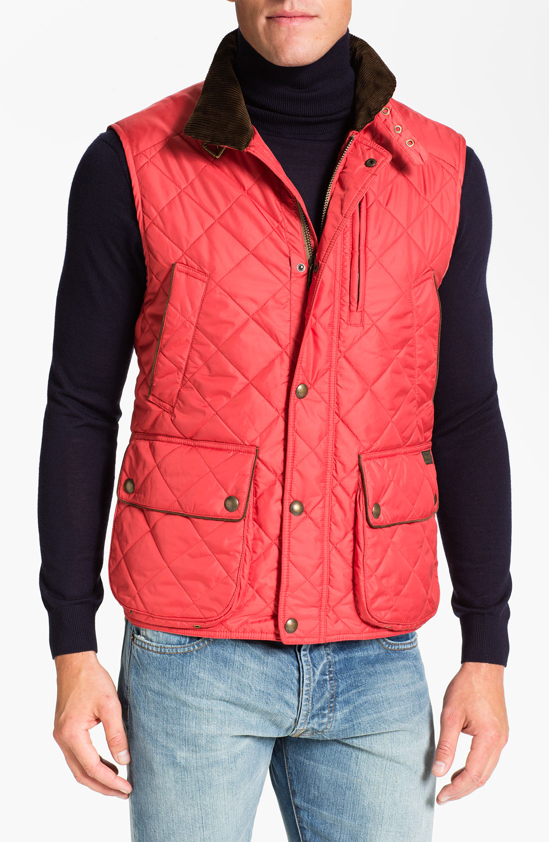 Polo ralph lauren Classic Fit Quilted Vest in Red for Men (epson red ...