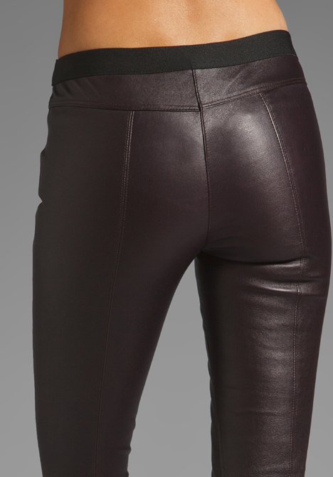 Theory Ima Maximus Leather Pant in Black in Black | Lyst