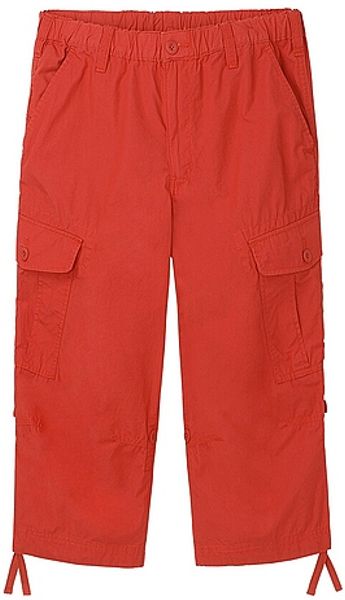 Uniqlo Roll Up 3/4 Cargo Pants in Red for Men | Lyst